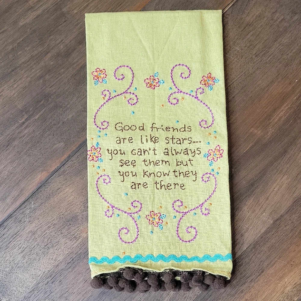 NATURAL LIFE NWT Embroidered Kitchen Towel